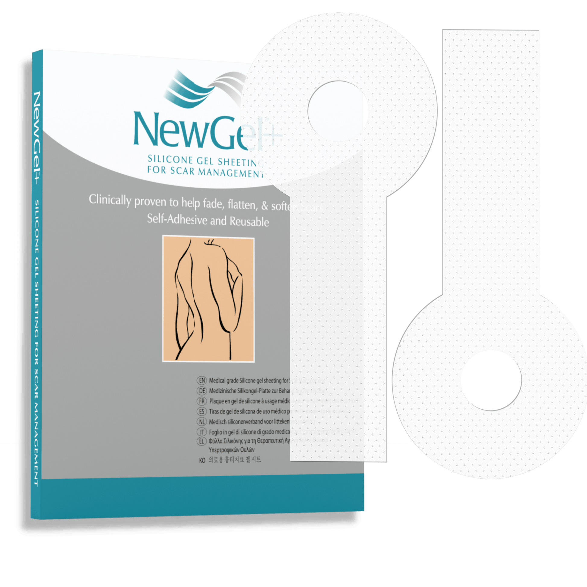 NewGel+ 5 x 6 Silicone Sheet for Scar Reduction - Beige